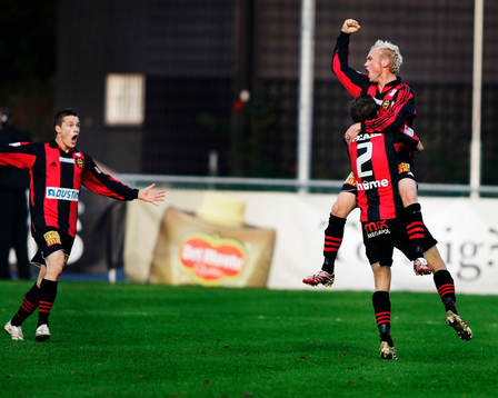 Martin Ekström, Brommapojkarna, gjorde 1-1