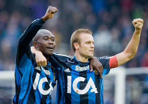 Jones Kusi Asare och Mattias Jonson, Djurgården,  jubel