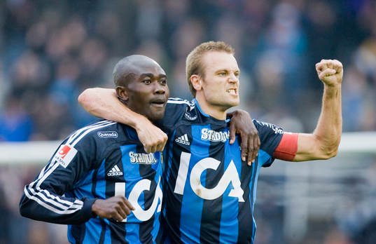 Jones Kusi Asare och Mattias Jonson, Djurgården, jubel