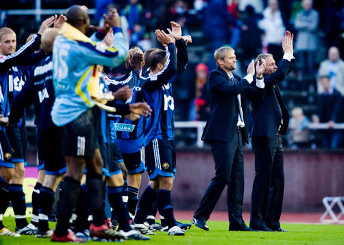Segerglädje i Djurgården