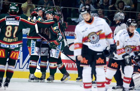 Frölunda, jubel, Luleå, Depp