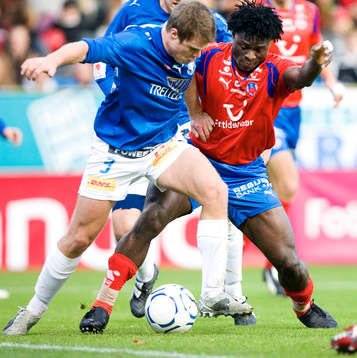 Dennis Melander, Trelleborg och Razak Omotoyossi,