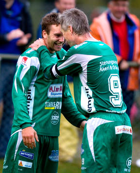 Andreas Kristoffersson, Jörgen Wålemark, Ljungskile, jubel