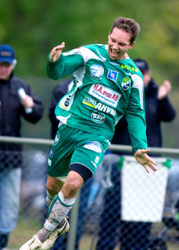Andreas Kristoffersson, Ljungskile,  jubel, hoppar, hopp