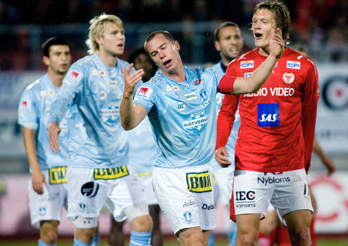 Daniel Andersson, MFF blir utvisad
