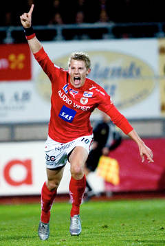 Patrik Ingelsten, Kalmar gör 2-0. Jubel