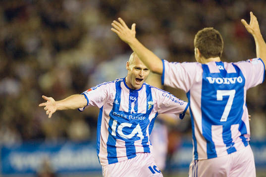 Måljubel i rosa, Thomas Olsson tackar Tobias Hysén
