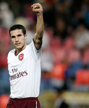 Robin Van Persie, Arsenal (Jubel)