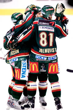 Frölunda, jubel,  Andreas Holmqvist