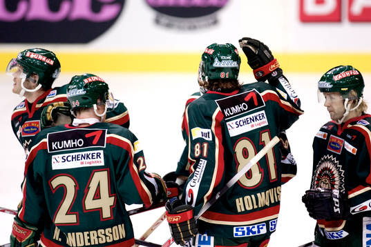 Frölunda, jubel,  Andreas Holmqvist