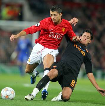 Cristiano Ronaldo, Manchester och Alberto Aquilani, Roma