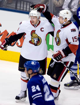 Daniel Alfredsson, Dany Heatley, jubel
