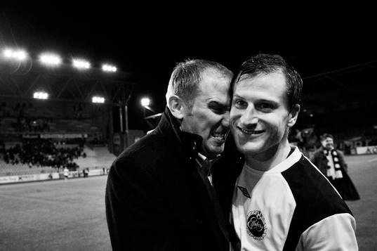 Daniel Mobaeck och Magnus Haglund, tränare
