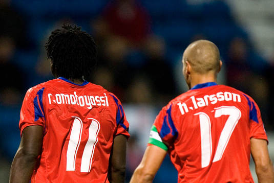 Razak Omotoyossi och Henrik Larsson, Helsingborg