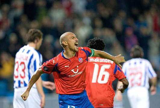 Måljubel, Henrik Larsson. Jubel