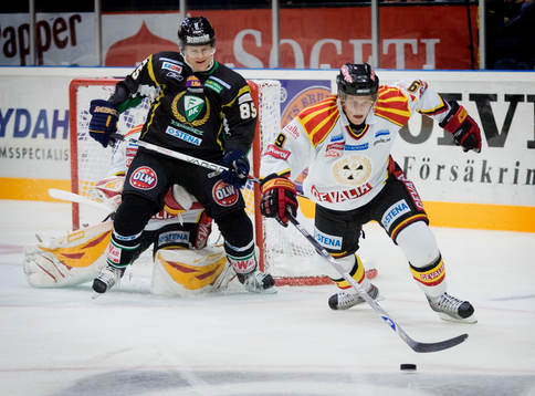 Mikael Johansson, Färjestad, och Niclas Andersén, Brynäs