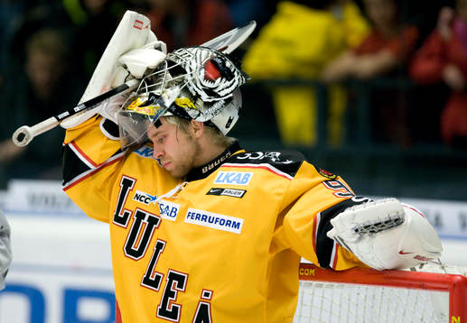 Gusten Törnqvist, målvakt Luleå deppar