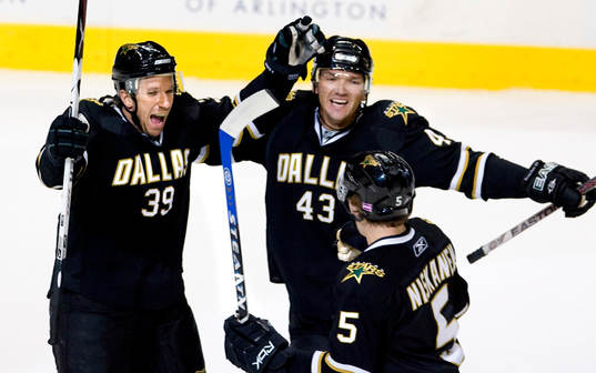 Joel Lundqvist, Philippe Boucher, Dallas Stars, jubel