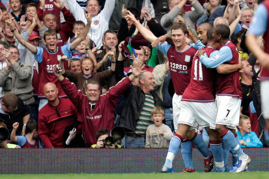 Fotboll, engelsk, Premier League, Aston Villa - West Ham
