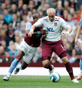 Fotboll, engelsk, Premier League, Aston Villa - West Ham