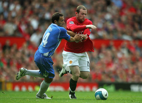 Fotboll, engelsk, Premier League, Manchester United - Wigan