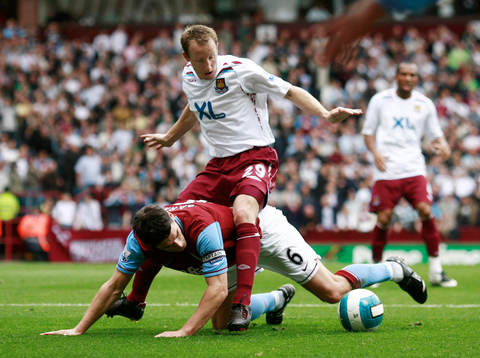 Fotboll, engelsk, Premier League, Aston Villa - West Ham