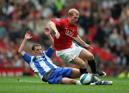 Fotboll, engelsk, Premier League, Manchester United - Wigan