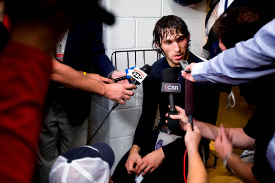 Alex Ovechkin, Washington Capitals, intervjuvas