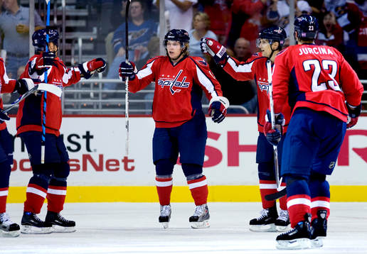 Nicklas Bäckström i Washington Capitals, jubel