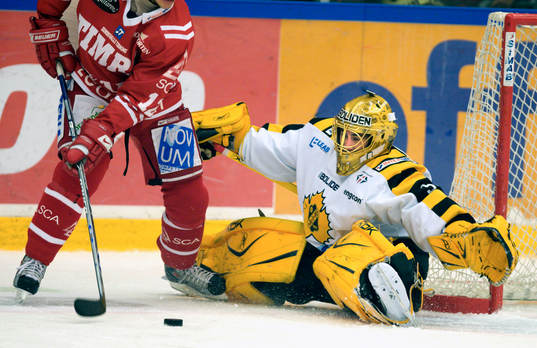 Nicklas Dahlberg, målvakt Skellefteå räddar