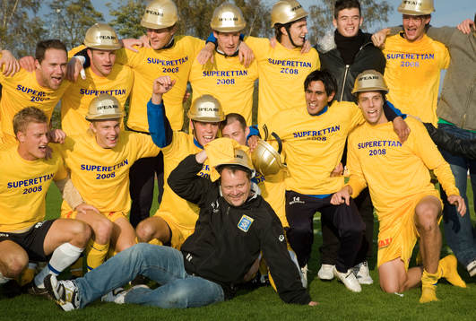 Ängelholm klara för superettan. Roar Hansen, tränare och