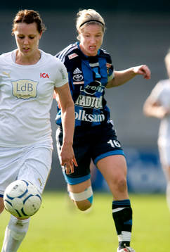 Victoria Svensson, Djurgården och Emma Wilhelmsson, Ldb