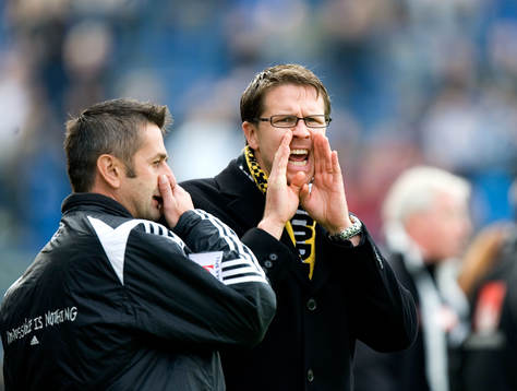 Nebojsa Novakovic och Rikard Norling, tränare, AIK