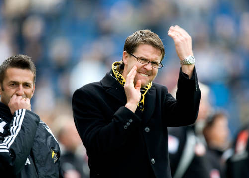 Nebojsa Novakovic och Rikard Norling, tränare, AIK