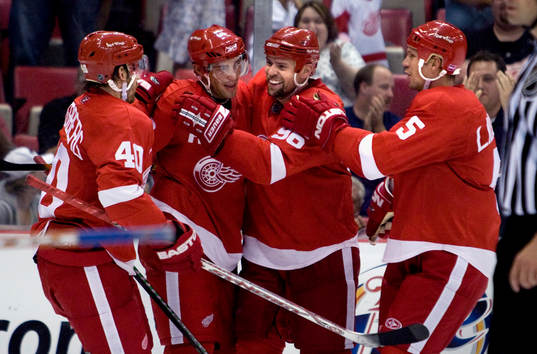 Henrik Zetterberg, Pavel Datsyuk, Tomas Holmström, Nicklas