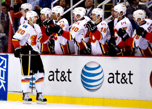 Kristian Huselius, Calgary Flames, jubel