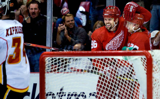 Tomas Holmström, Detroit, jubel