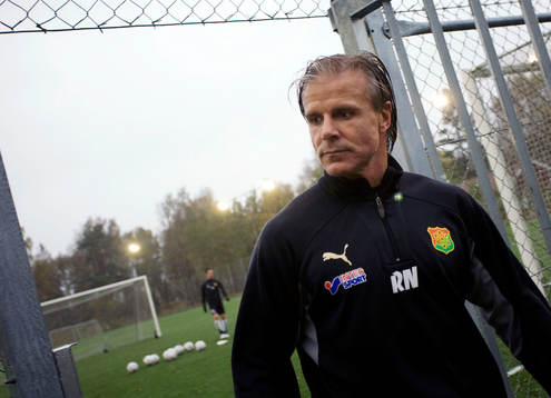 Fotboll, träning, Allsvenskan, Träning på GAIS-gården,