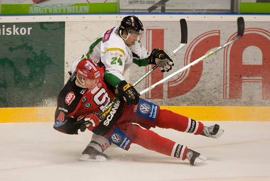 Jonas Frögren, Färjestad, och Linus Videll, Södertälje