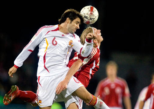 Christian Poulsen och David Albelda, Spanien
