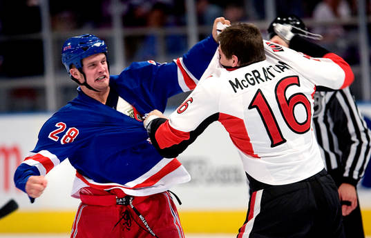 Colton Orr, New York Rangers, Brian McGratton, Ottawa