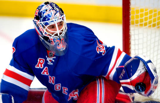 Henrik Lundqvist, målvakt, New York Rangers, gör en