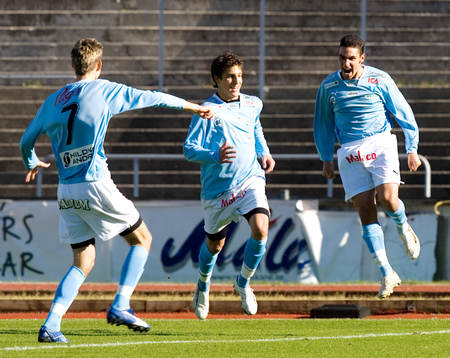 Marko Mitrovic och Alexander Nilsson, Malmö. Glädje. Jubel