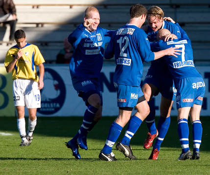 Jubel, Calle Genberg har gjort 0-1