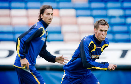Zlatan Ibrahimovic och Markus Rosenberg