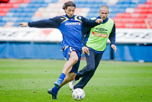 Zlatan Ibrahimovic och Olof Mellberg