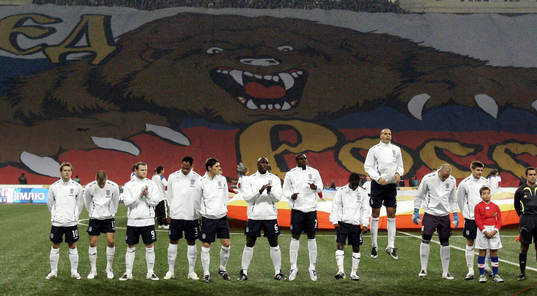 England, lag, lagbild, tifo, björn