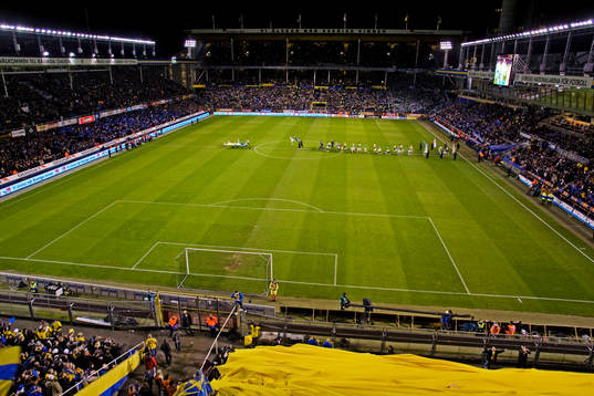 Råsunda, interiör, svenska klacken
