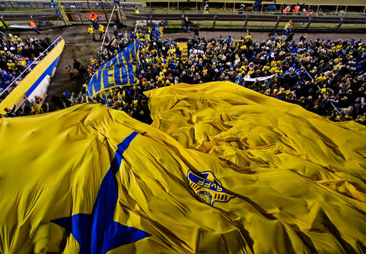 Råsunda, interiör, svenska klacken. Läktare