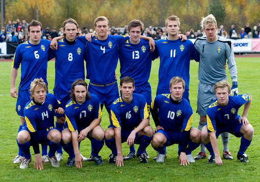 Fotboll, P18, EM-kval, Sverige, Lagbild